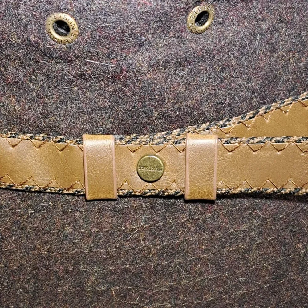 Stetson Safari Fedora Hat‎ Mens Wool Blend Brown Breathable Outdoor